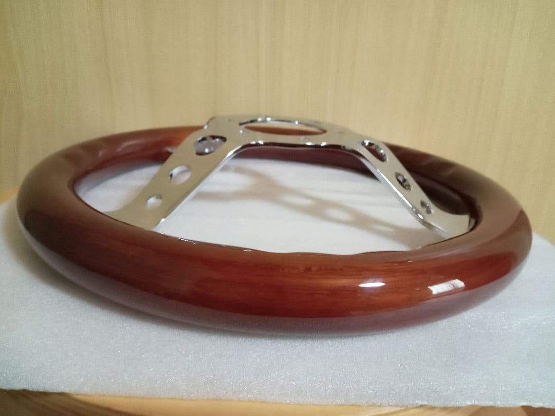 ウッド ステアリング　29Φ　小径　ハンドル29cm　旧車　他