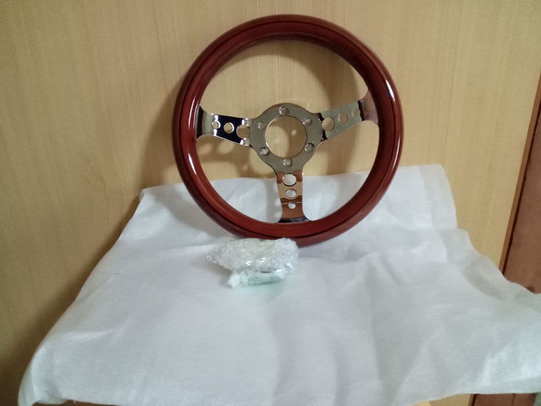 ウッド ステアリング　29Φ　小径　ハンドル29cm　旧車　他