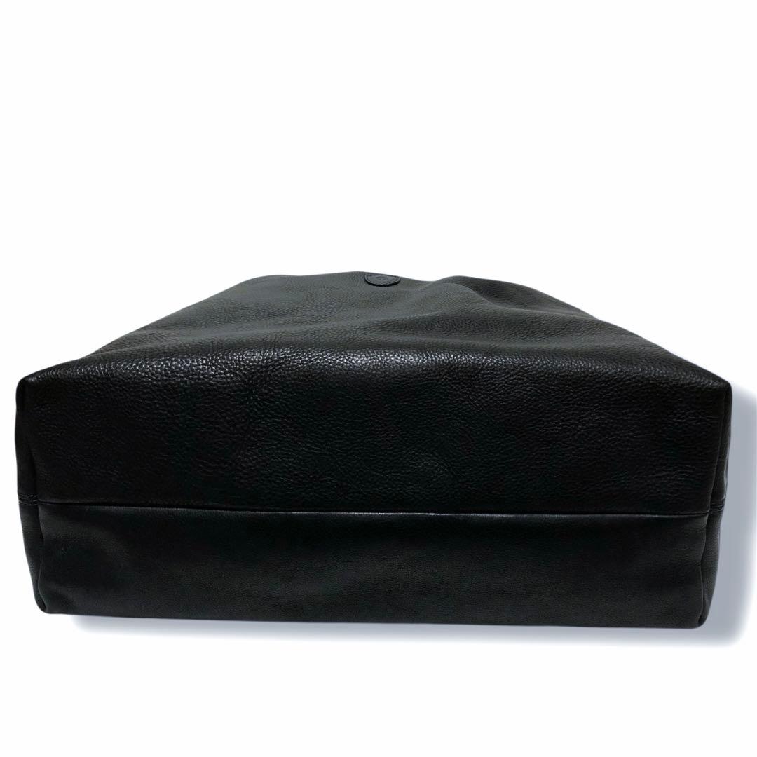 新品同様✨フェリージ トートバッグ 11/91ネイビー A4可 チャーム レザー