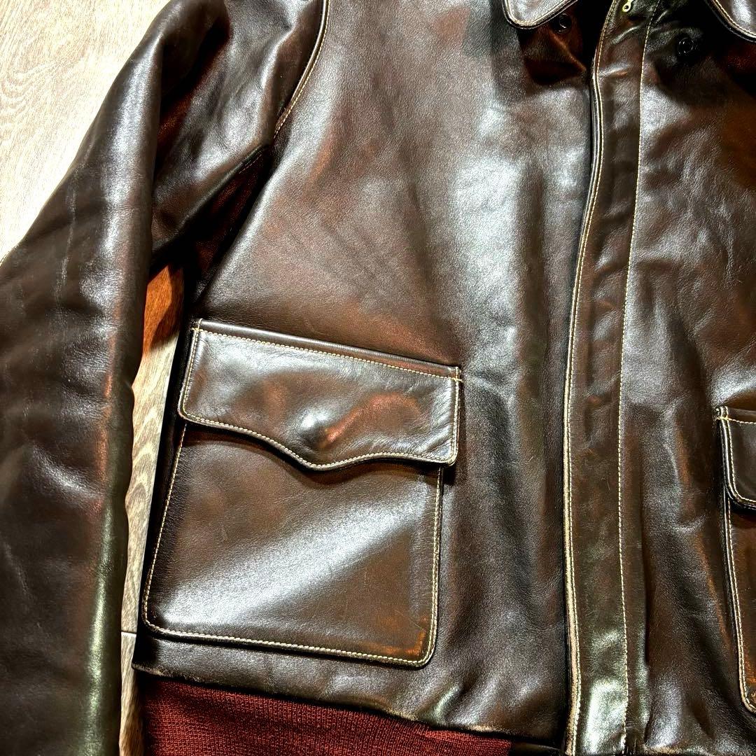 よんす❤️極美品❤️即購入OK❤️バズリクソンズ A-2 36 ❤️赤リブ❤️