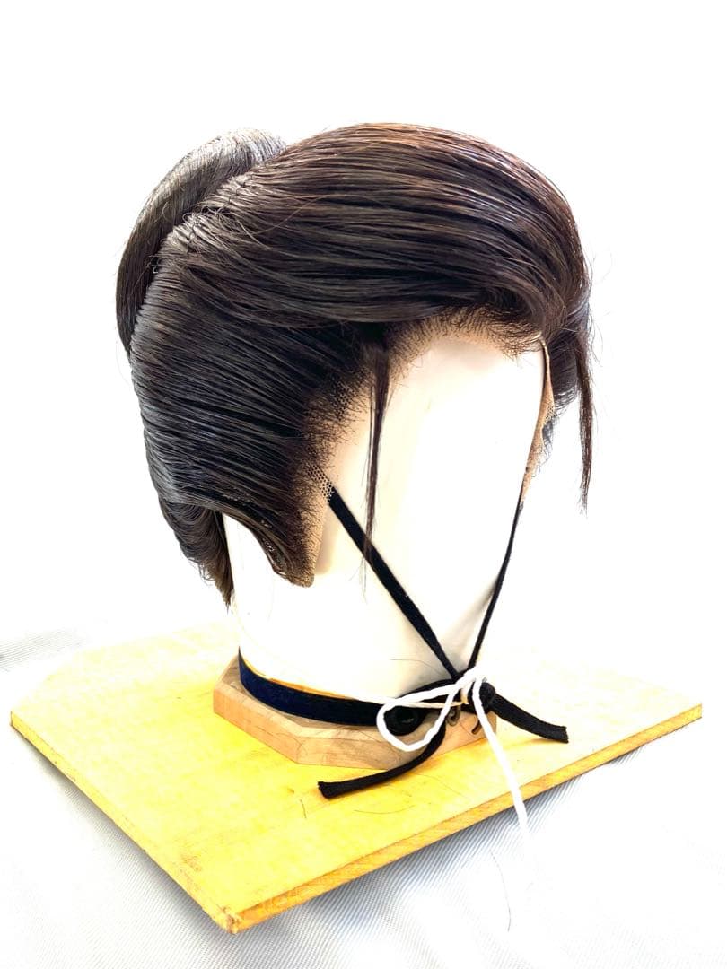 今西、小サイズ、夜会巻き、中古舞踊かつら、日本髪かつら、大衆演劇かつら、ケース付