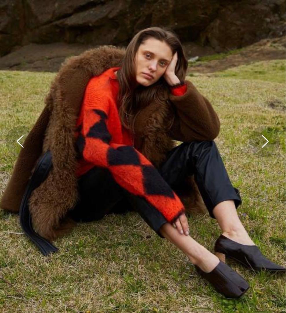 超美品！JANE SMITH 黒レザーオープントゥ ヒールパンプス 37