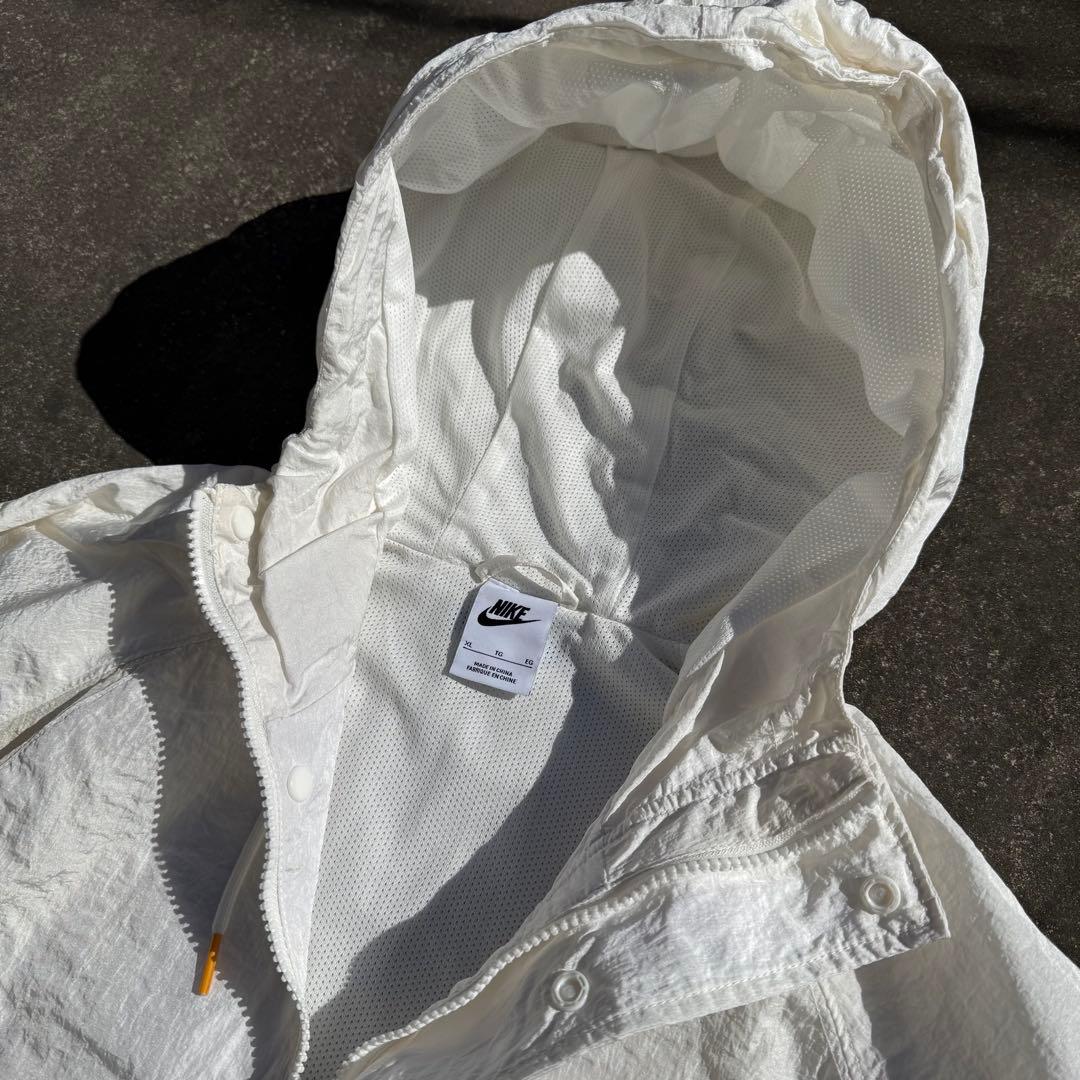 完売品 NIKE ナイキ ビッグスウッシュ ナイロン セットアップ 白 XL M