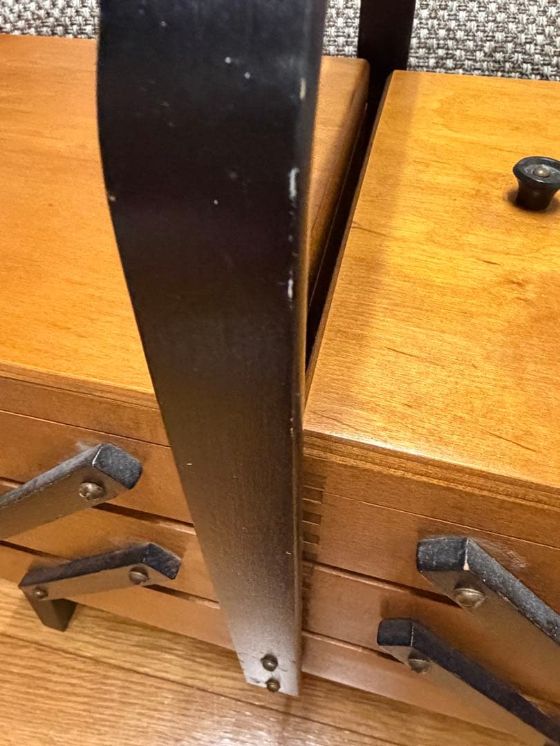 イギリス アンティーク ソーイングボックス　ヴィンテージ　ビンテージ　裁縫箱