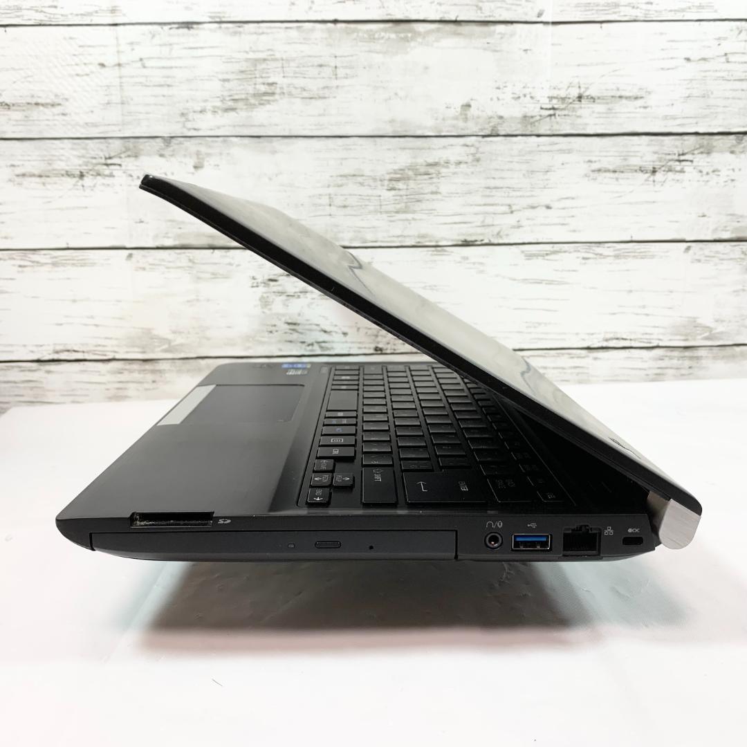 【オフィス付き】Windows11ノートパソコン黒　Webカメラ／バッテリー良好