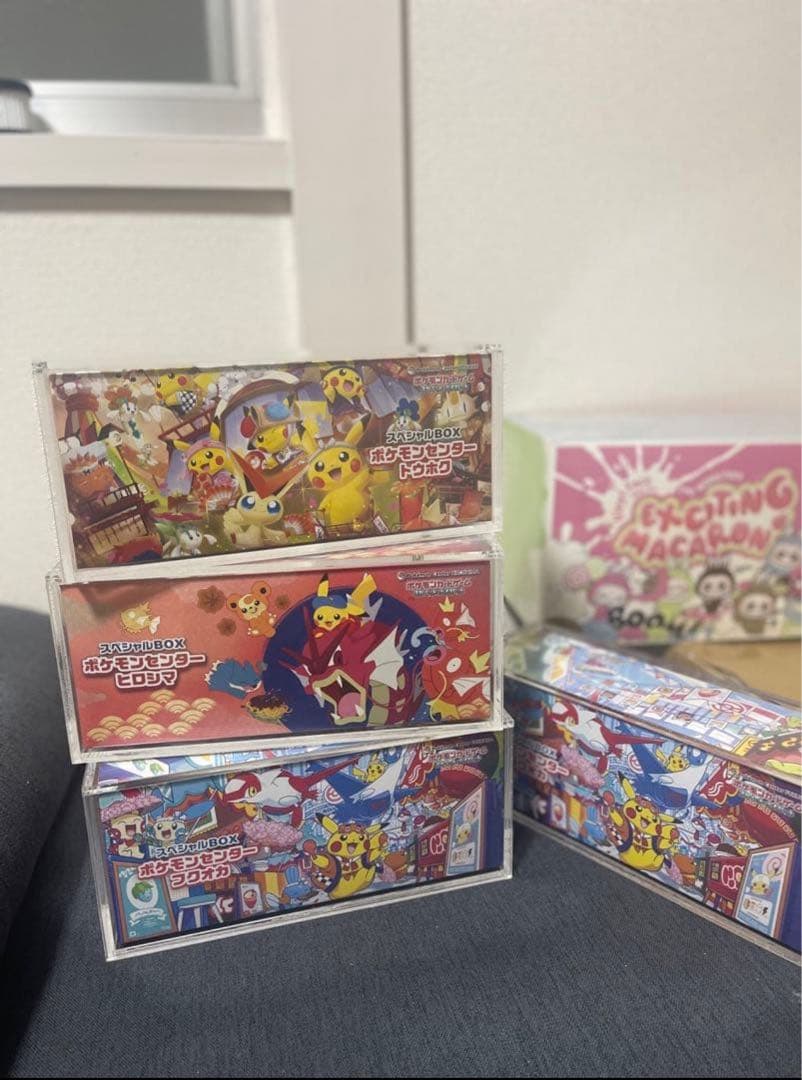 ポケモンカードBOX用 アクリル保護ケース トウホク ヒロシマ フクオカ X3