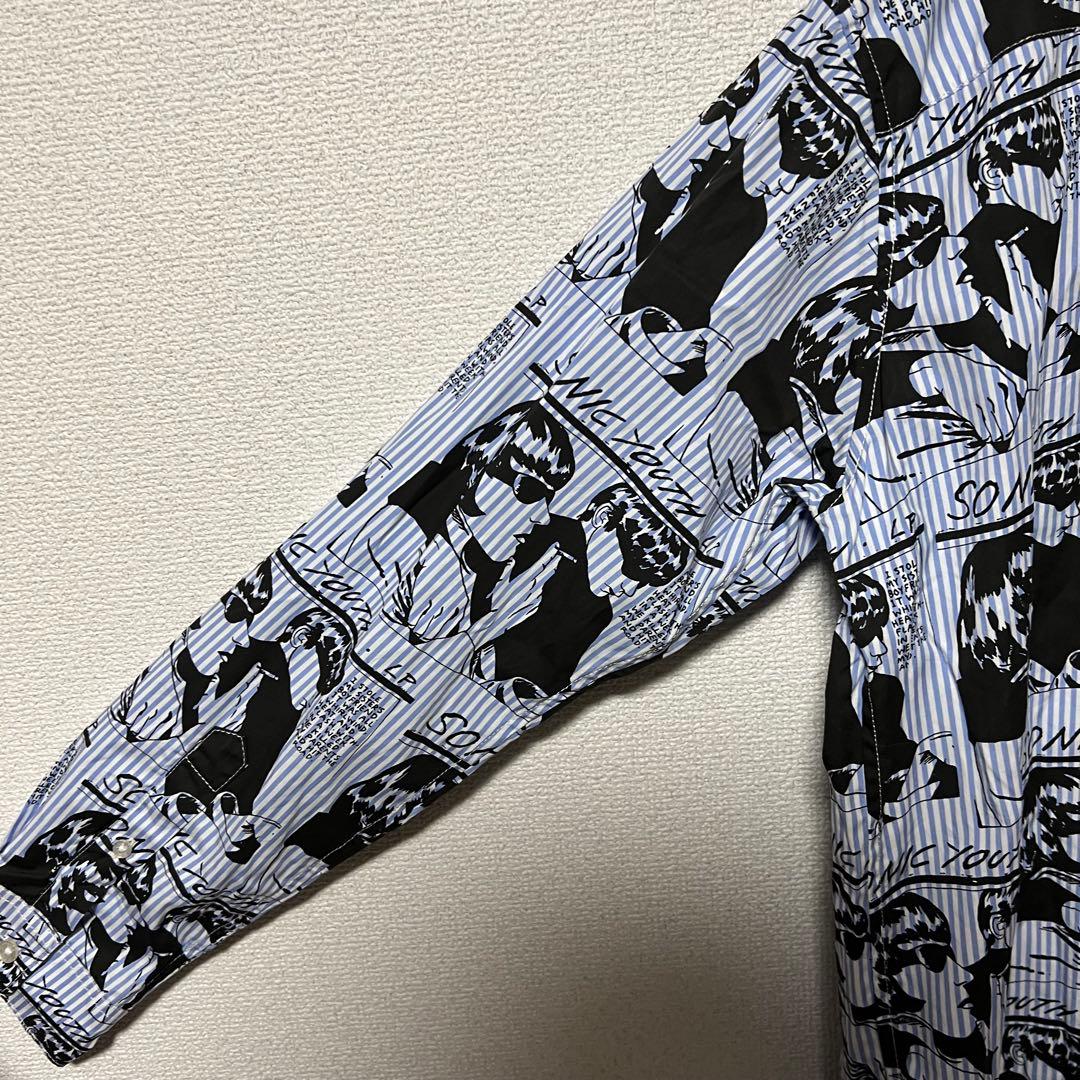 SONIC YOUTH/GOO SCRATCH柄 レギュラーカラーシャツ