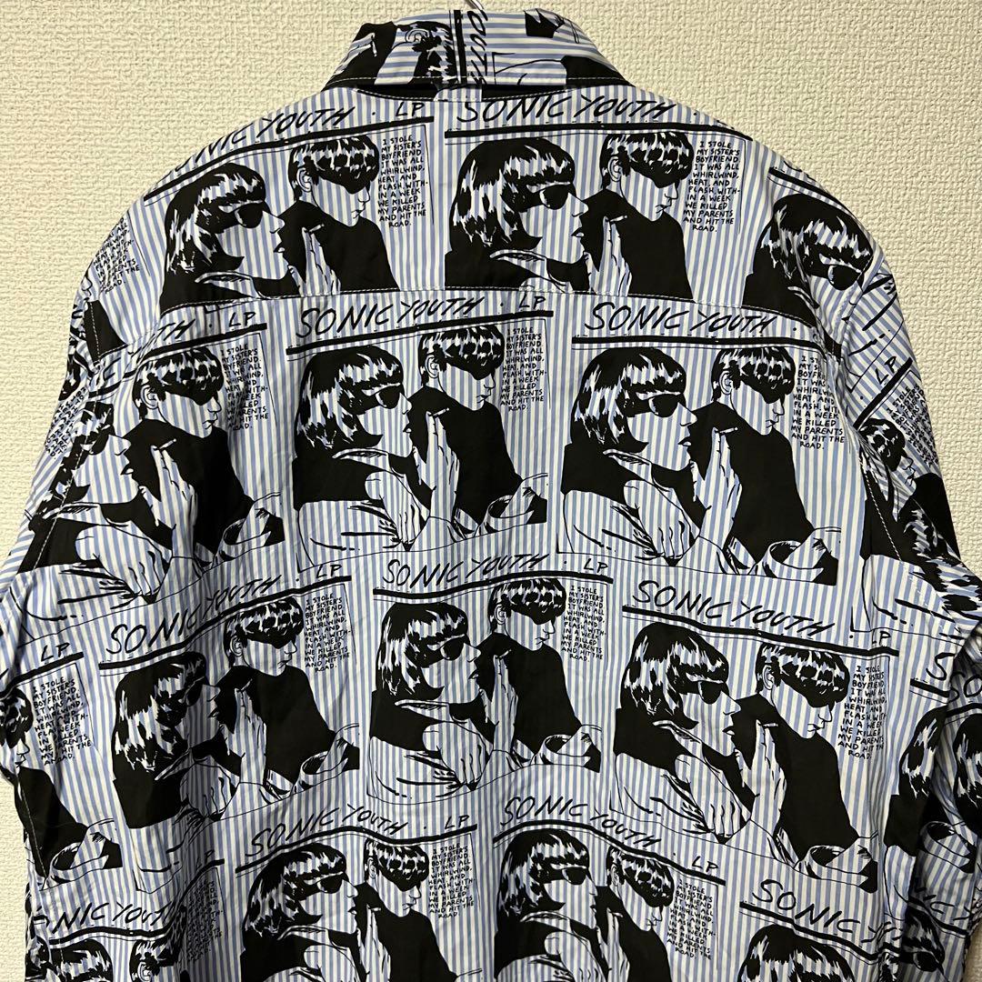 SONIC YOUTH/GOO SCRATCH柄 レギュラーカラーシャツ