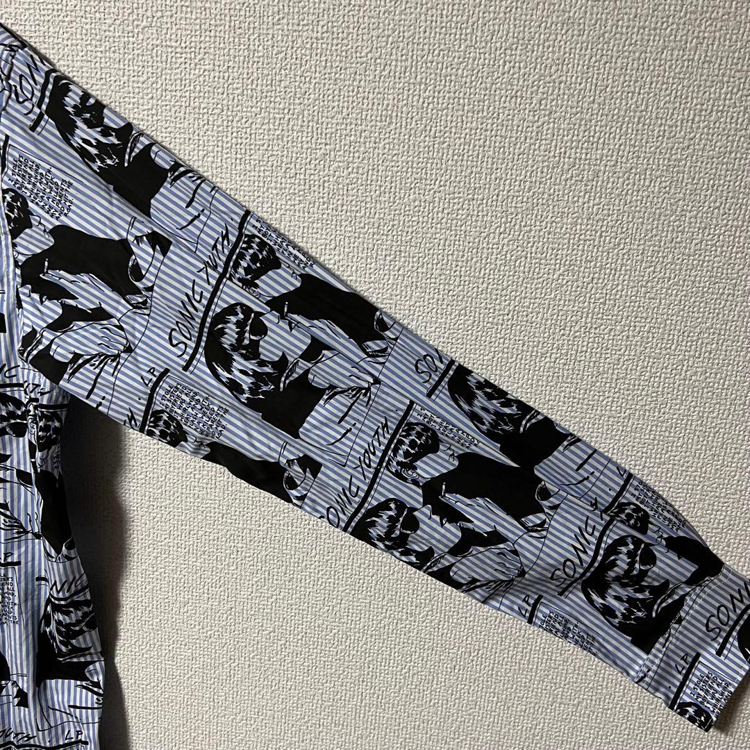 SONIC YOUTH/GOO SCRATCH柄 レギュラーカラーシャツ