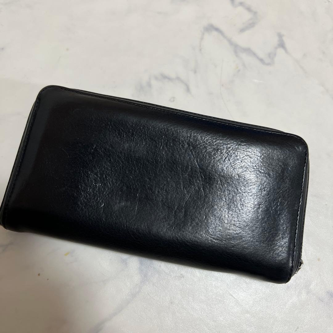 クロムハーツブラックレザー長財布