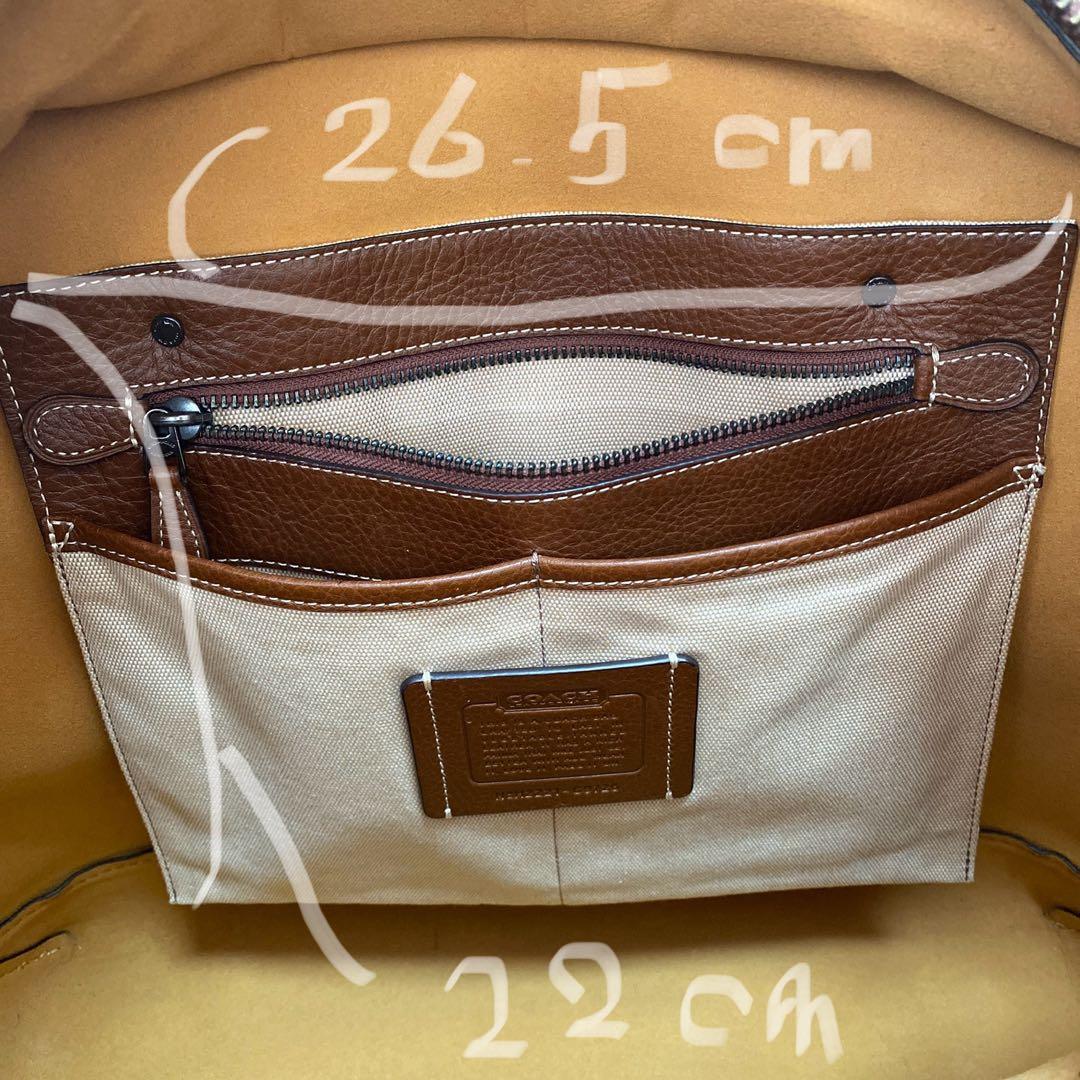 Coachコーチ　トートバックC9726 メンズ レザー　ブラウン