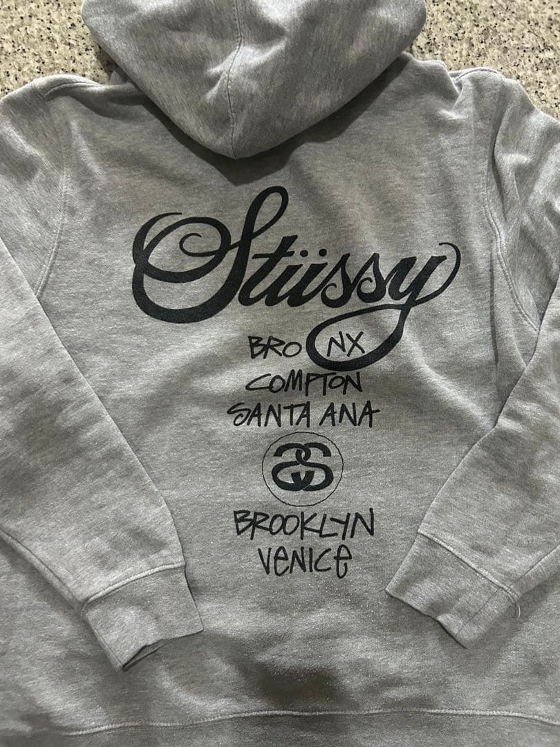 [希少] old Stüssy パーカー 90s vintage グレー
