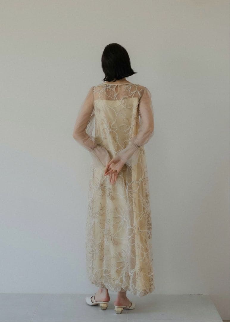 スーツ・フォーマル・ドレス LE'RURE Plume broderie balloon dress