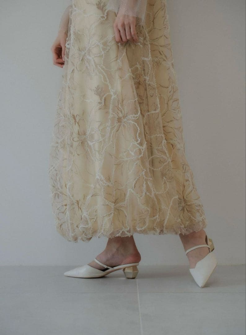 スーツ・フォーマル・ドレス LE'RURE Plume broderie balloon dress
