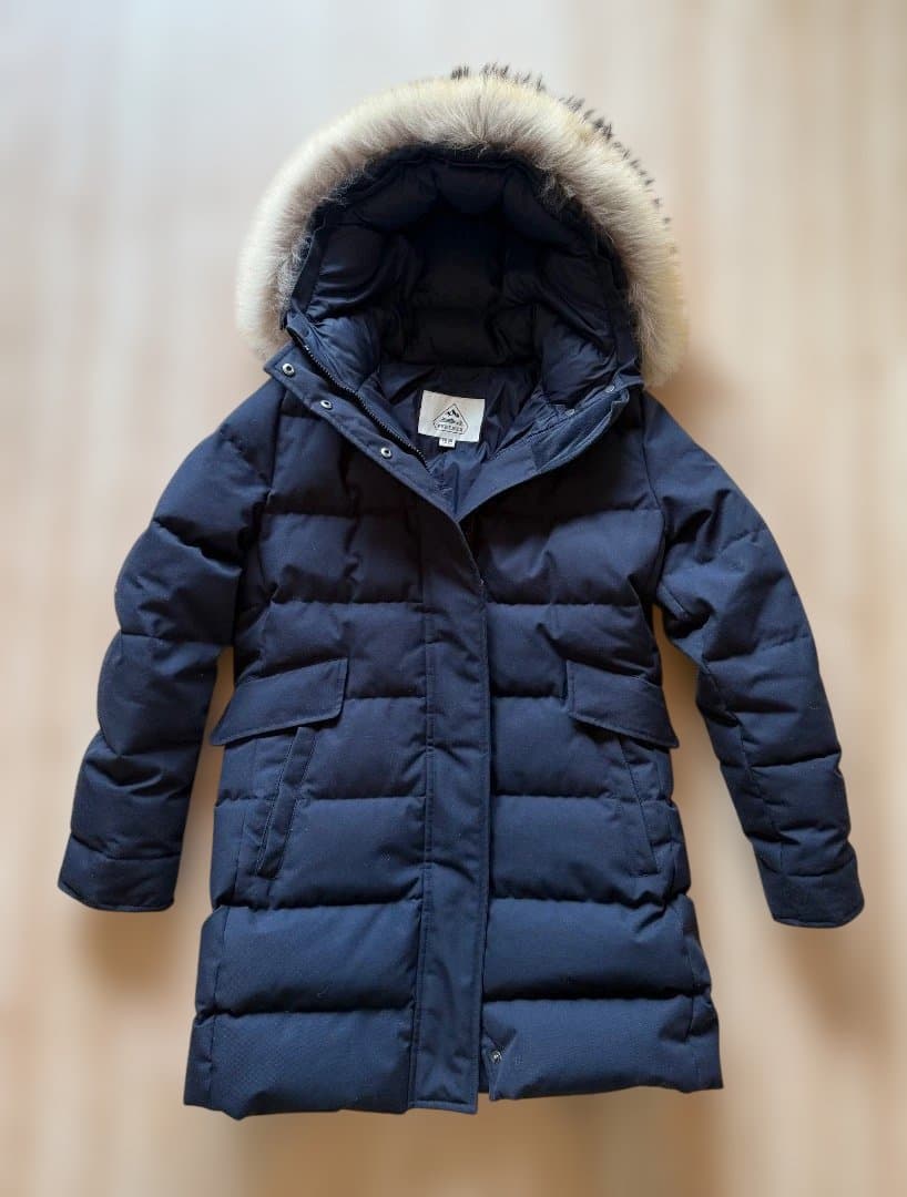 【極美品】PYRENEX GRENOBLE ダウン ネイビー ファー付き