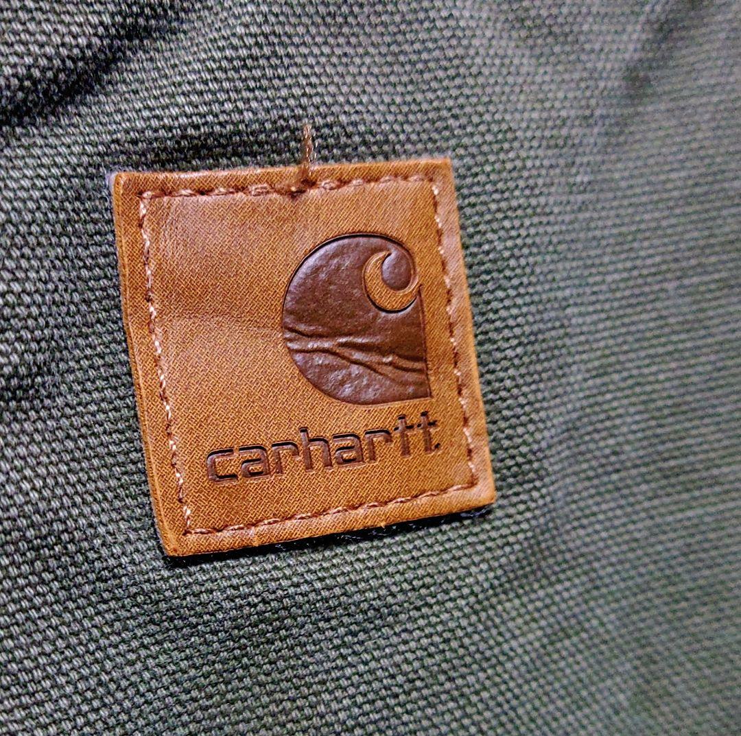 ■Carhartt オリーブグリーン【USED】ダック ベスト