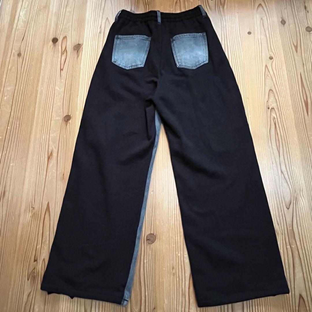 美品✴︎JEANASIS スウェットドッキングデニム ジーナシス 黒 FREE