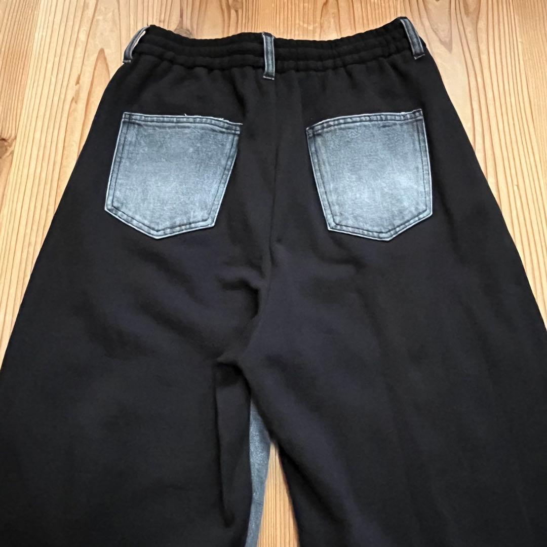美品✴︎JEANASIS スウェットドッキングデニム ジーナシス 黒 FREE