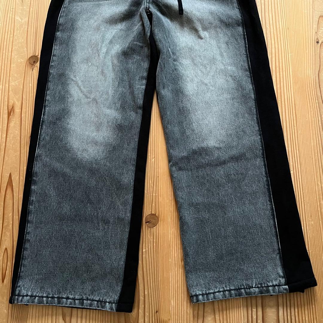 美品✴︎JEANASIS スウェットドッキングデニム ジーナシス 黒 FREE