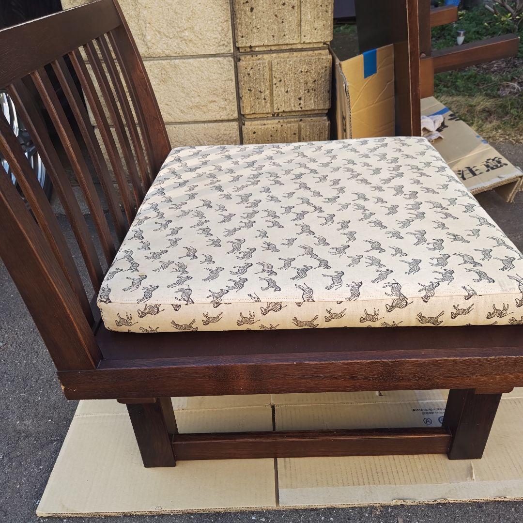 昭和レトロ　カリモクkarimoku　高級折りたたみソファ　座椅子　当時物