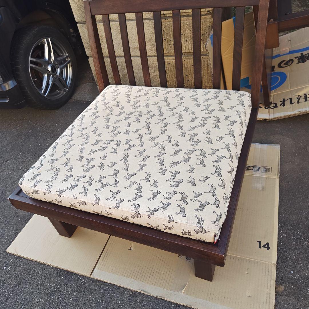 昭和レトロ　カリモクkarimoku　高級折りたたみソファ　座椅子　当時物