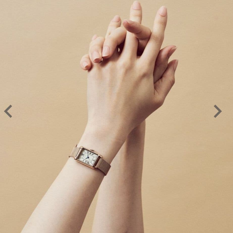 【稼働品】matow 腕時計 ゴールドメッシュ Tsukiシリーズ 朧月 マトウ