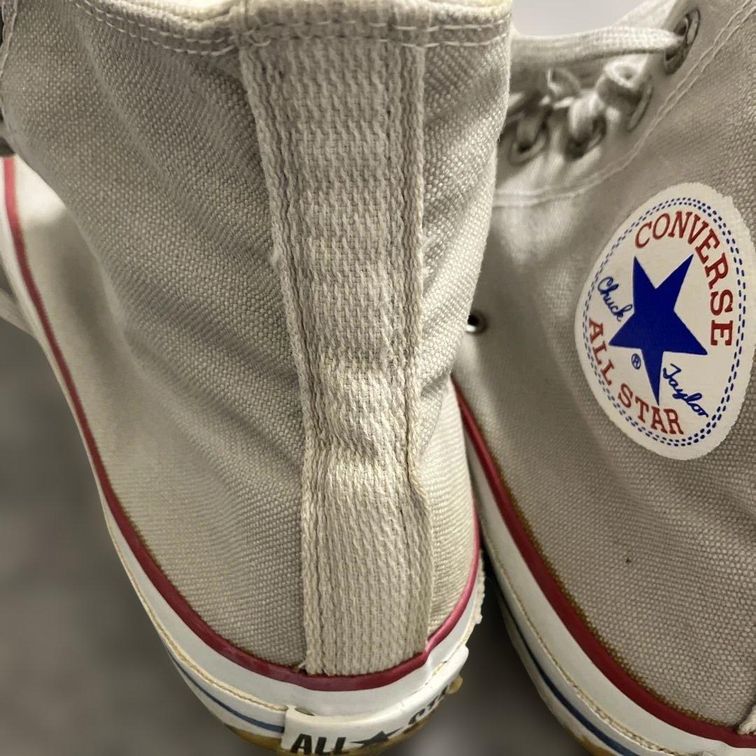 80's USA製 ALL STAR HI グレー コンバース 灰色　銀色