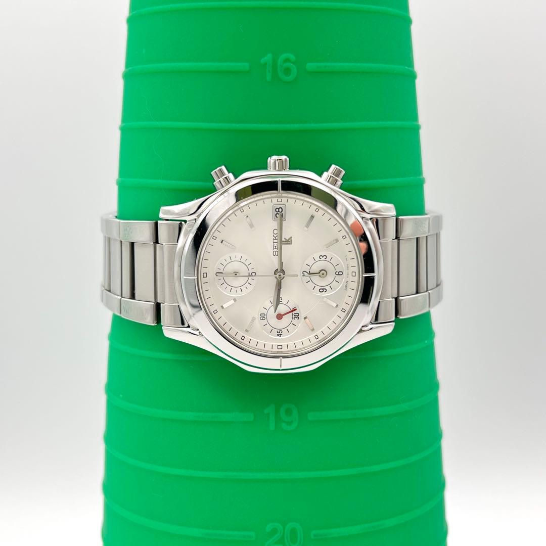 SEIKO LUKIA クロノグラフ 腕時計 新品電池 7T92-OBNO 美品