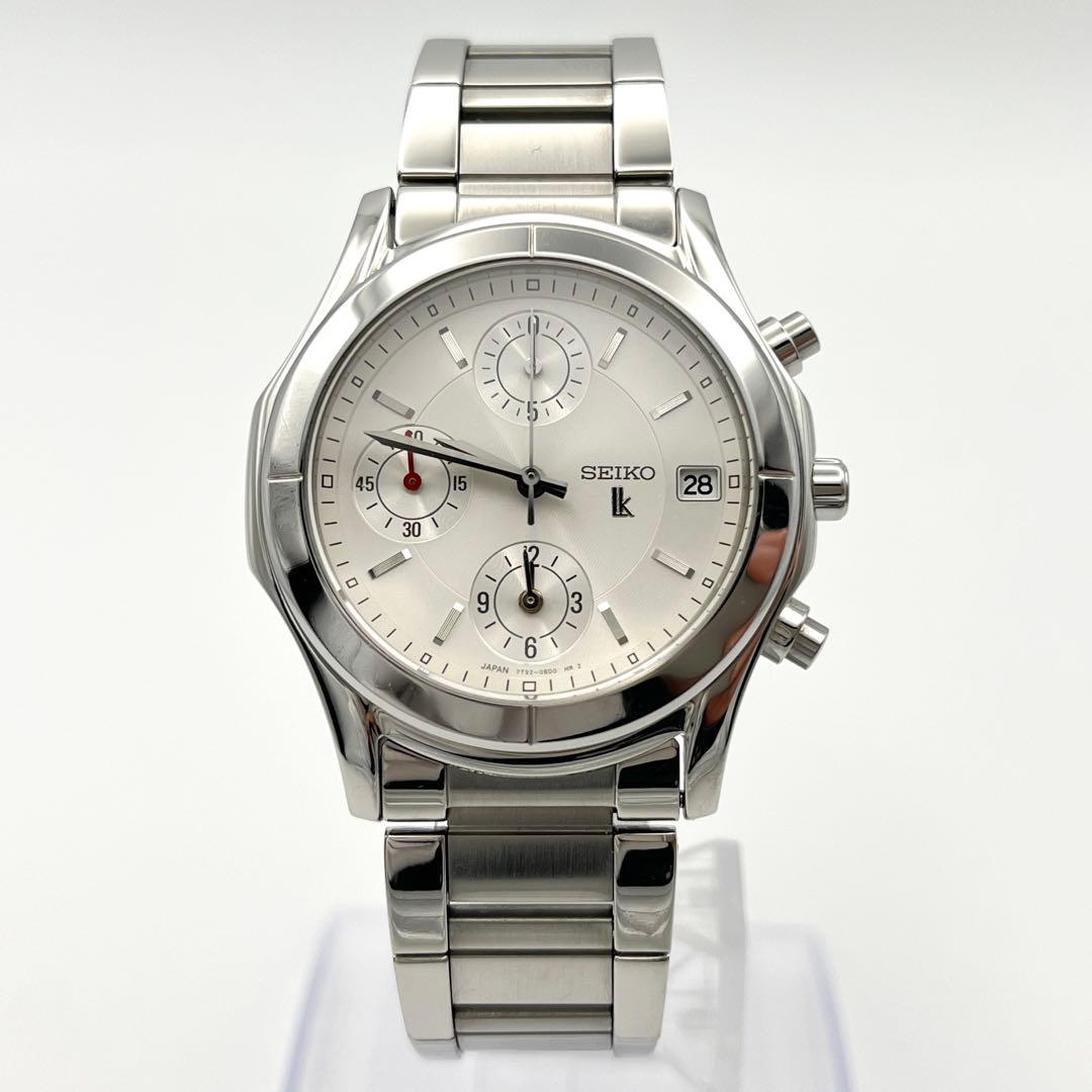 SEIKO LUKIA クロノグラフ 腕時計 新品電池 7T92-OBNO 美品