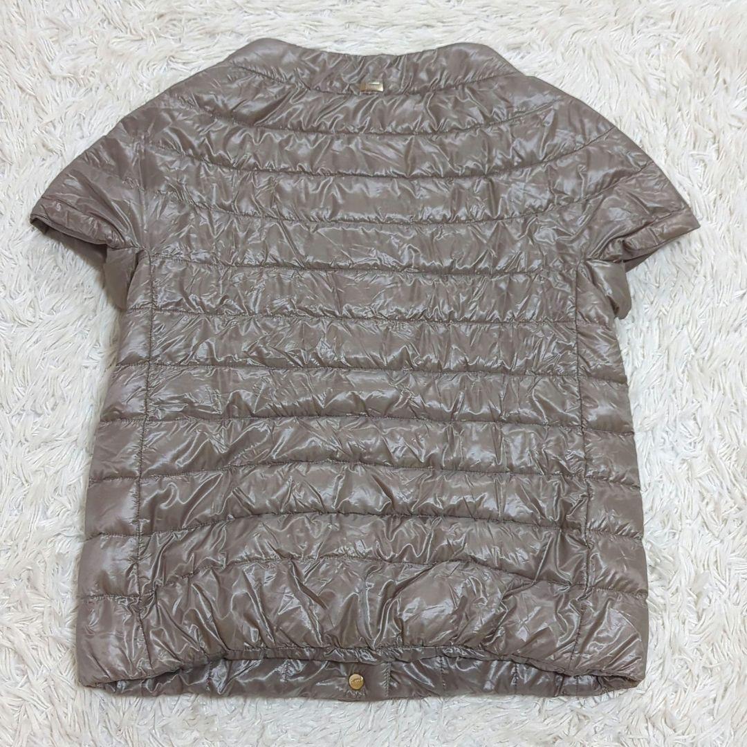 美品 HERNO 40 ICONICO エミリア ケープ ダウンベスト 半袖