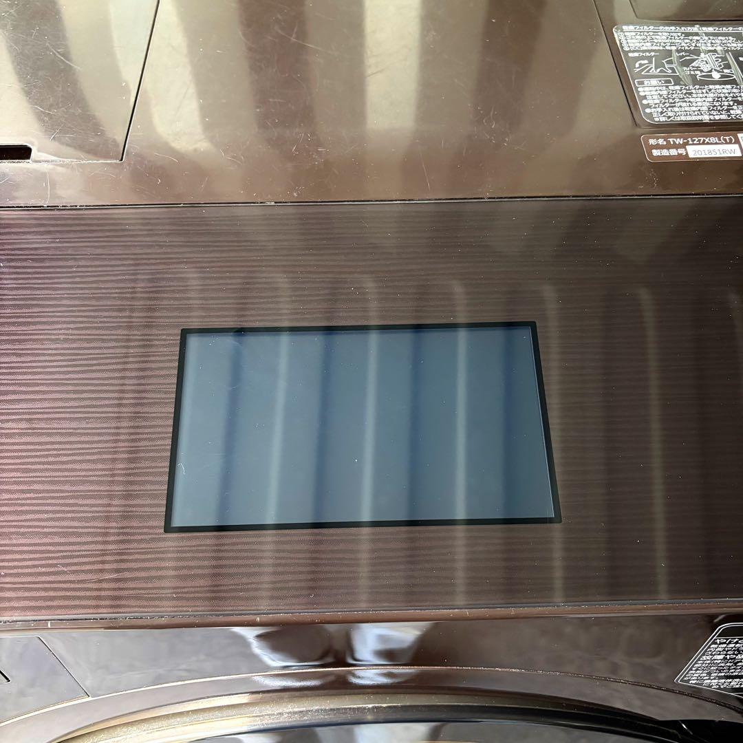 運搬取付無料！グレインブラウン純正TOSHIBA大容量パワフル洗濯乾燥機！完動品