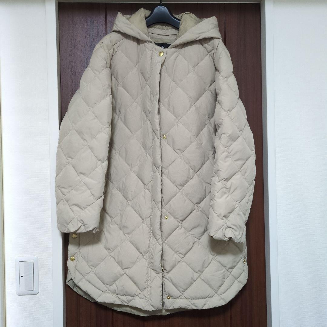 タイオン 【UNFILO×TAION】キルティングダウンジャケット L ベージュ