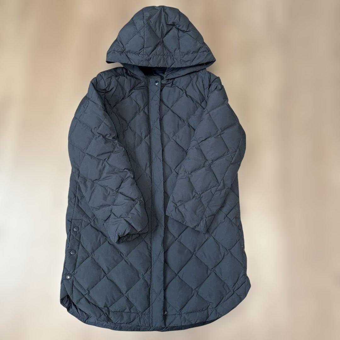 TAION UNFILO コラボ ブラック キルティングダウンジャケット L