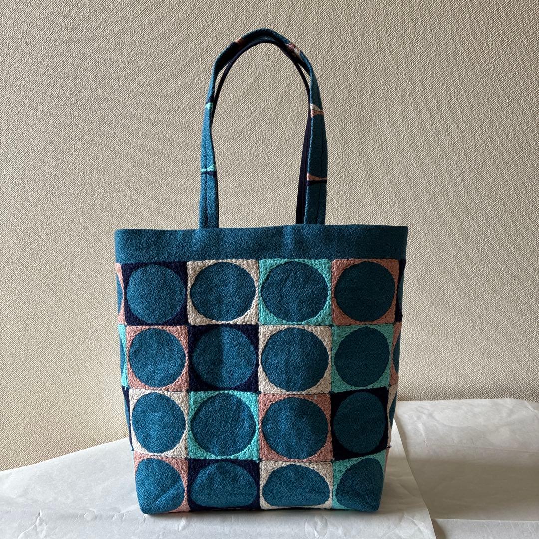 ミナペルホネン 生地使用　bird/palo お散歩トートバッグ