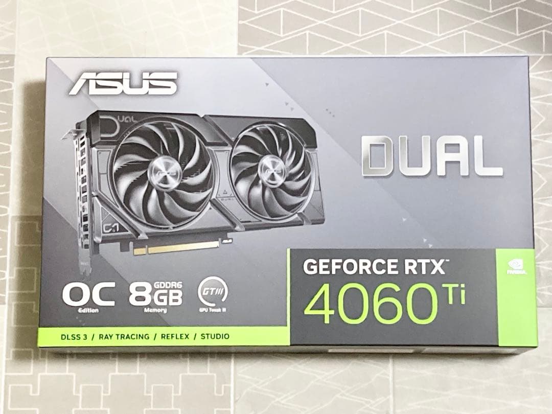 新品未開封 保証付 ASUS RTX 4060 Ti 8GB DUAL OC