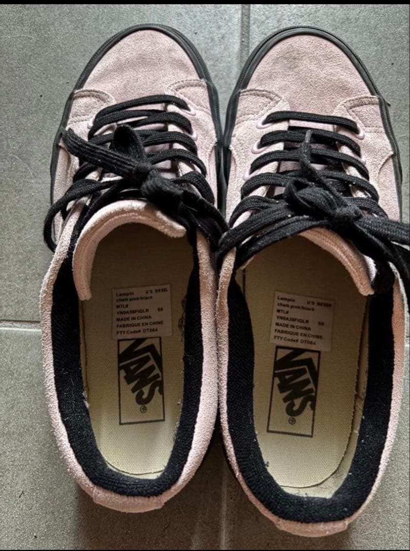 Vans ピンク スエード Lampin 9