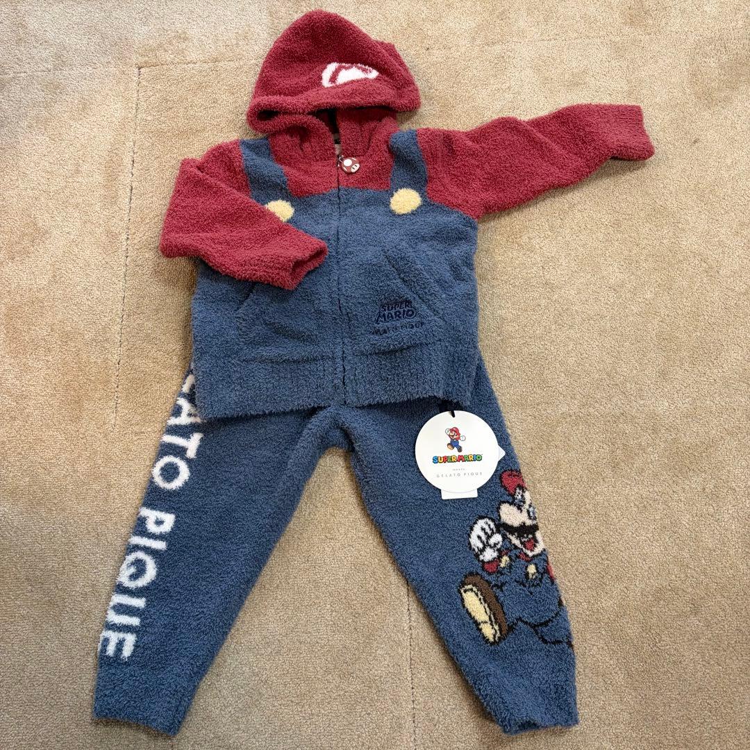 ジェラピケ　マリオ　セットアップ　xxs 90-100