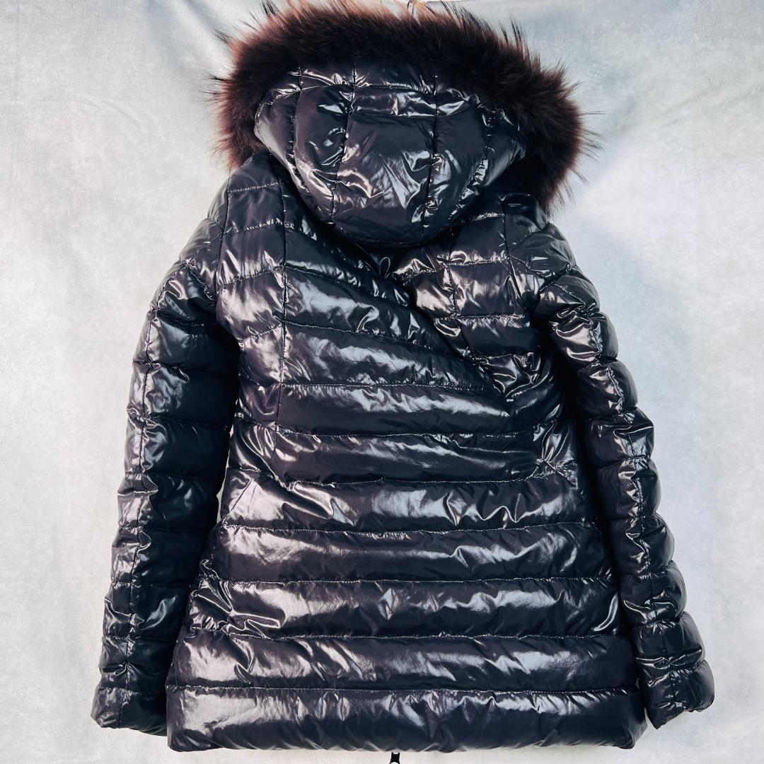 【タトラス】ダウンジャケット L 訳あり リアルファー リバーシブル 黒