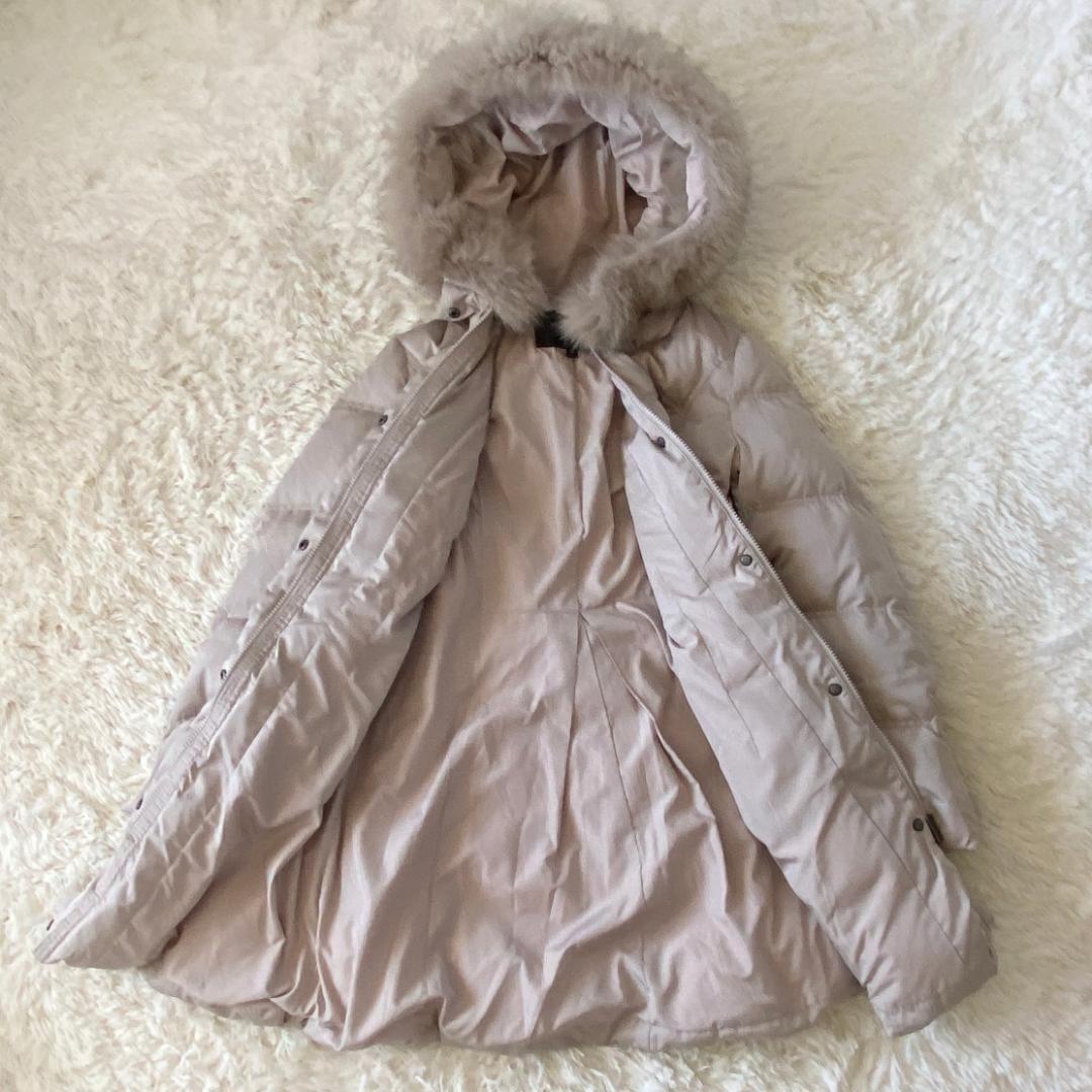 ルイルエブティック フォックスファー　バッスルスタイルダウンコート