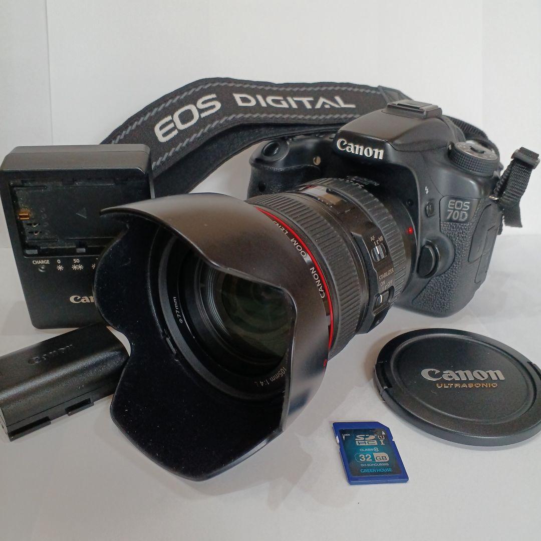 CanonEOS70D デジタル一眼レフ+レンズセット