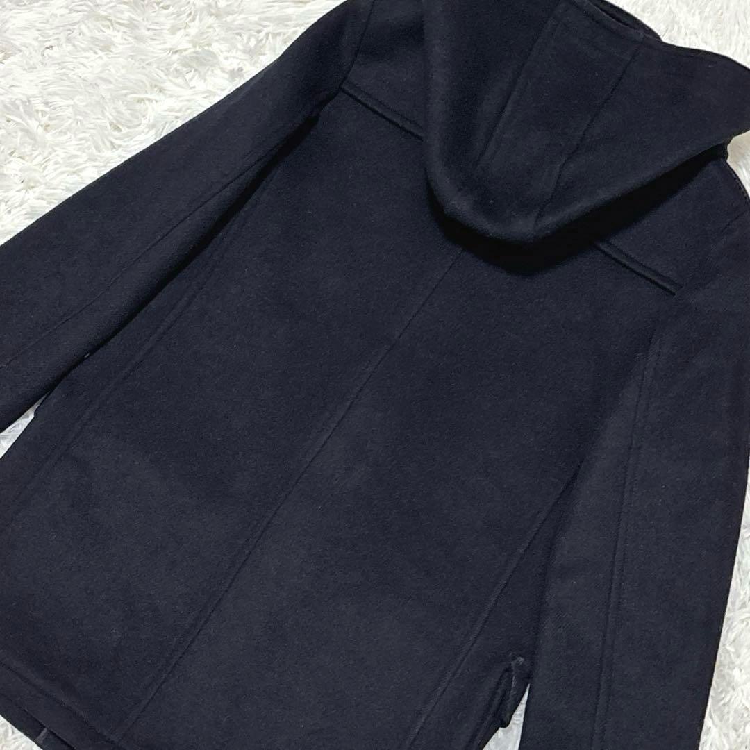 近年タグ☆ ウールダッフルコート　ネイビー　2way　14Y-164