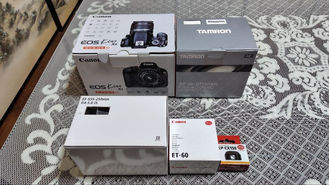 Canon EOS Kiss X4 ダブルレンズキット + TAMRONレンズ他