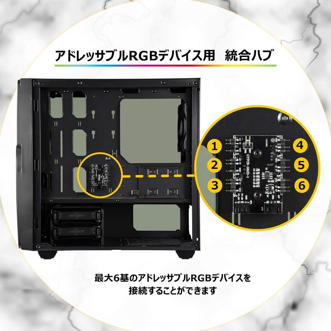 白強化ガラス アドレッサブルRGB ケース