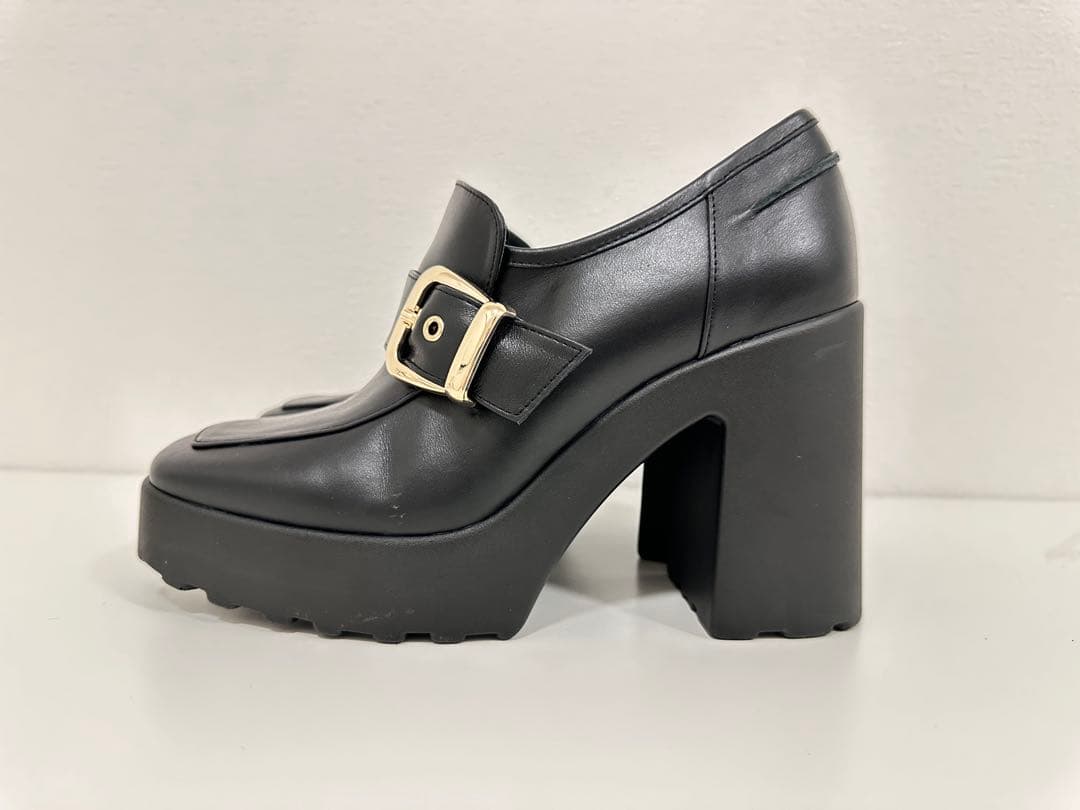 DIANA ダイアナ 厚底 ローファー ヒール ブラックプラットフォーム