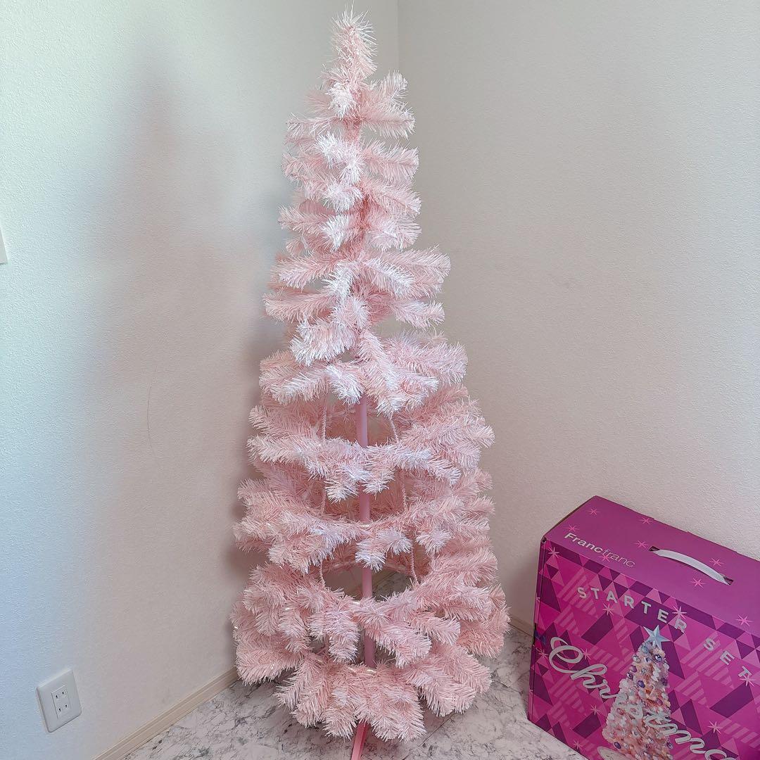 美品✨フランフラン クリスマスツリー ピンク150cm Francfranc