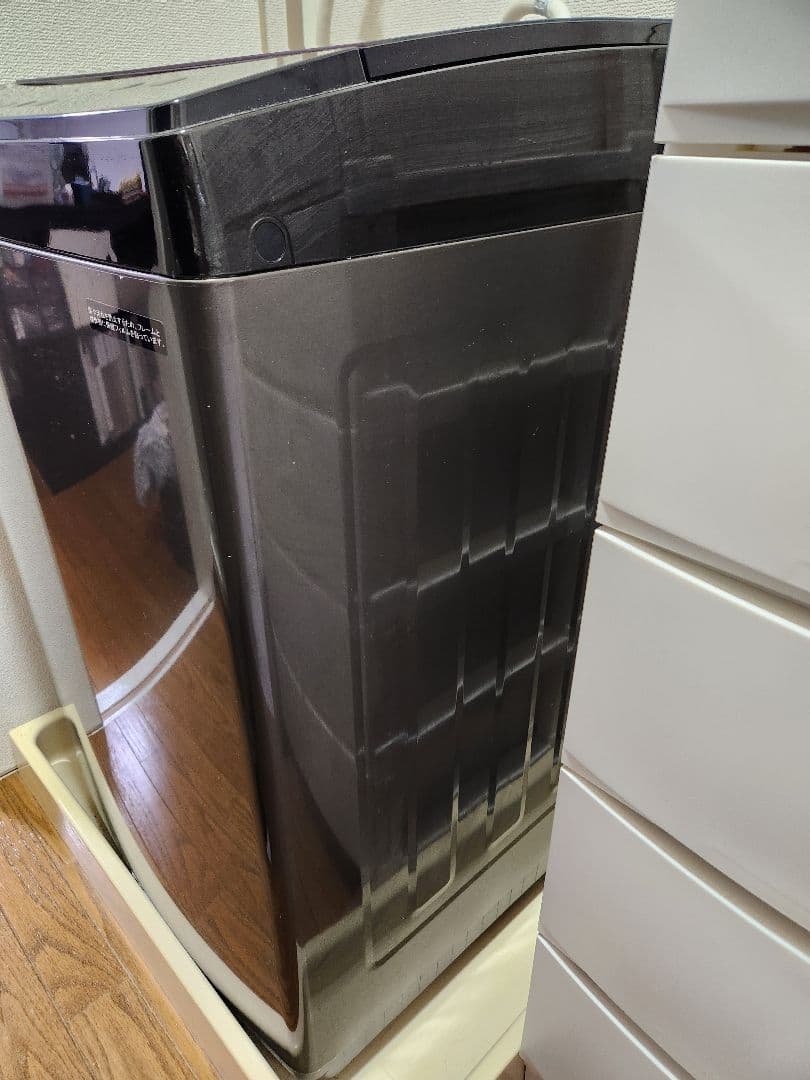 アイリスオーヤマ縦型洗濯機 本体 ブラック