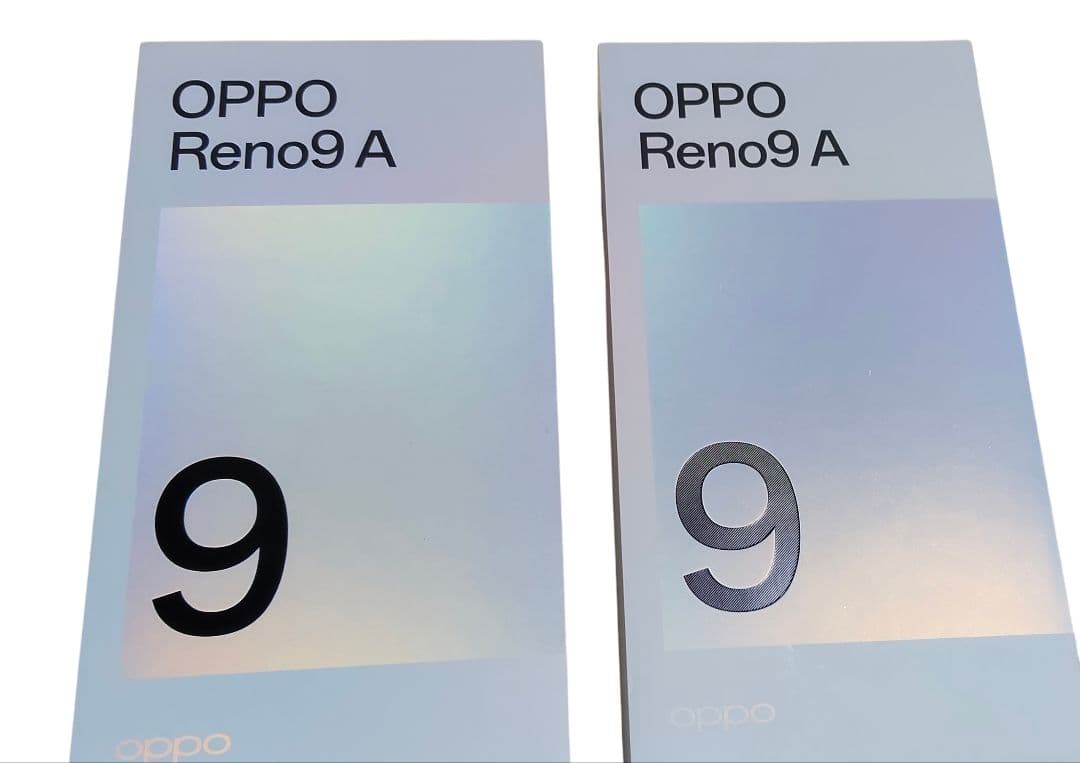 Oppo Reno 9A ホワイト 本体　2台セット　手帳型ケースなど付属品有り