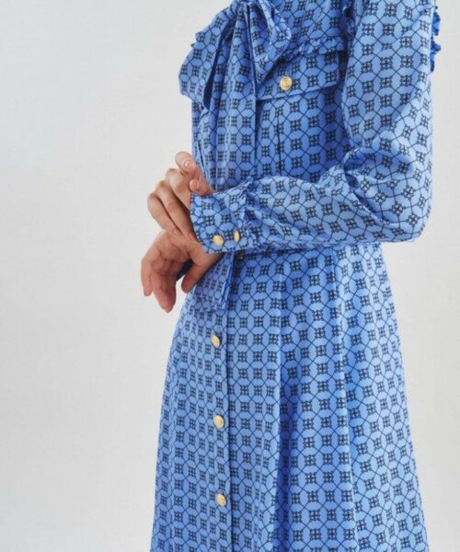 【試着のみ】キカチェックプリントドレス /GRACE CONTINENTAL