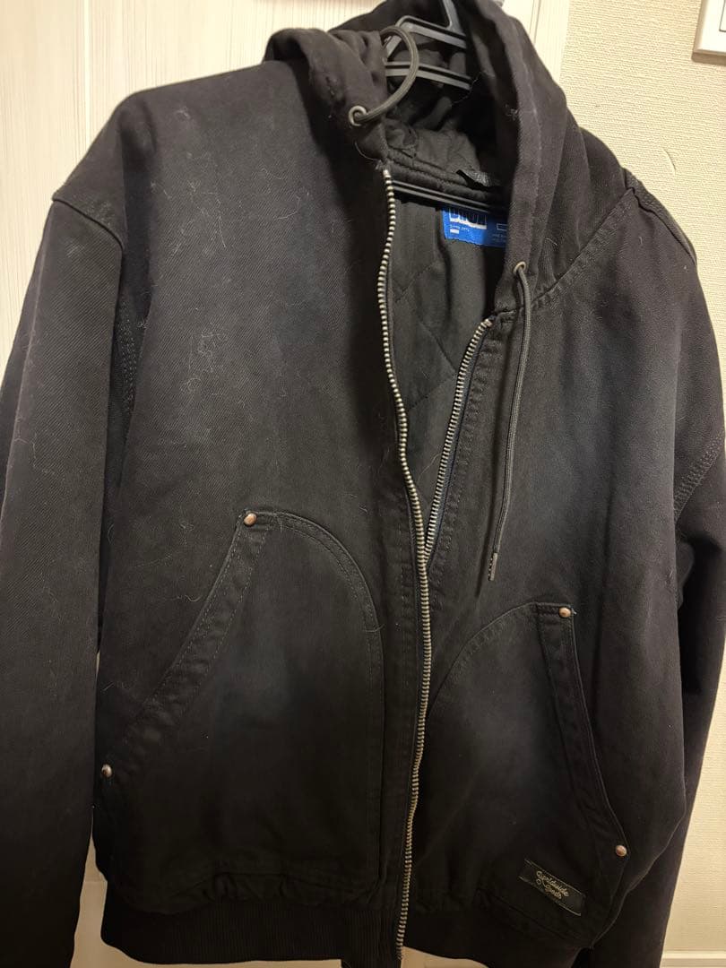 【ZARA】中綿入りフーディージャケット ブラック | 6987/350/800