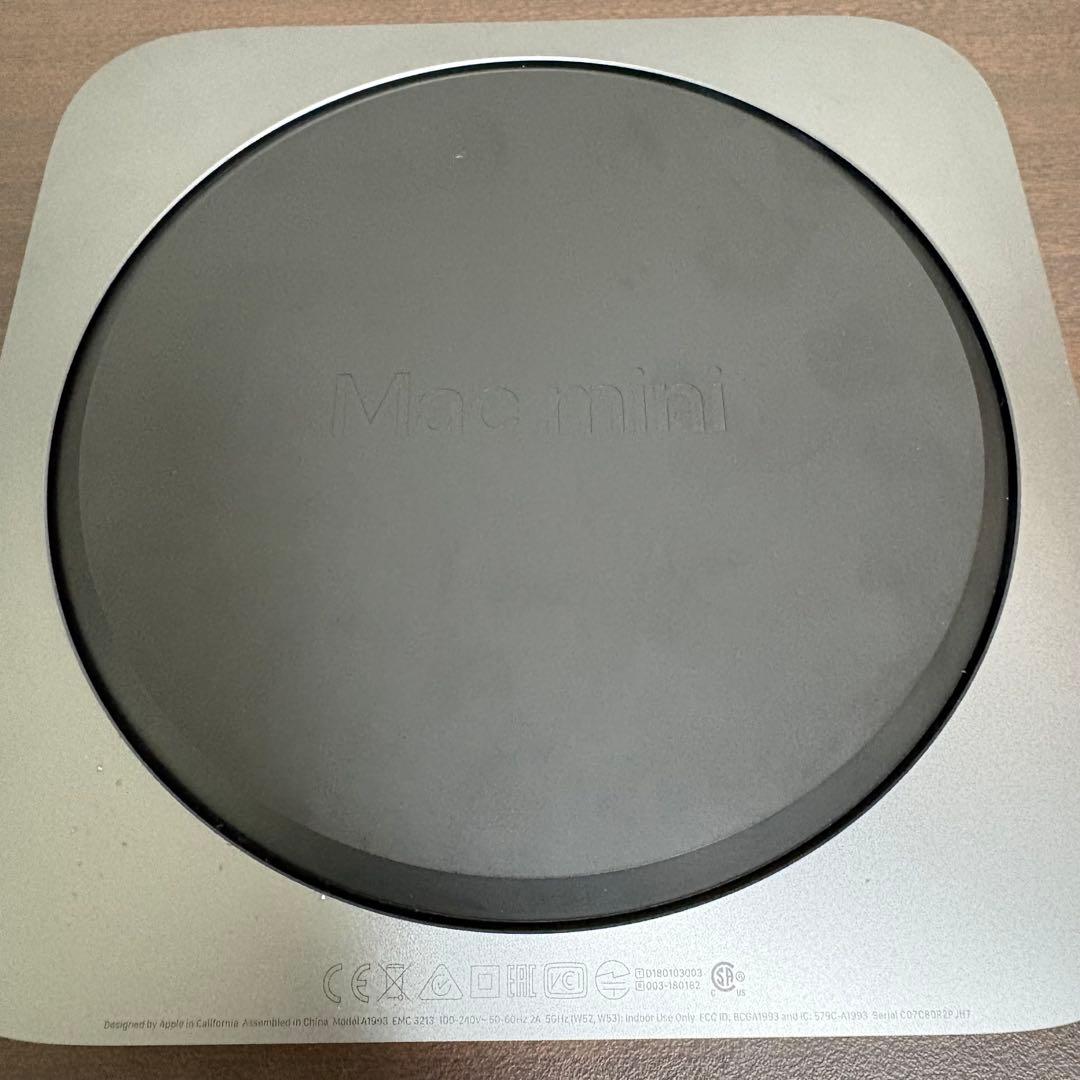 【美品】Mac mini 2018 core i3/8GB/SSD 256GB